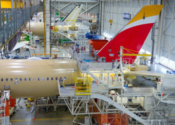Iberia’s First A350 in Final Assembly Stage