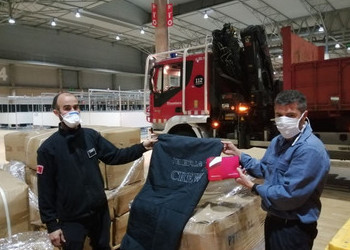 Iberia Gives Blankets and Toilet Kits to Barcelona Field Hospital