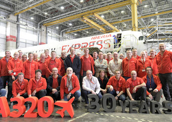 Iberia Maintenance celebrates 30 years of the first A320 C-Check