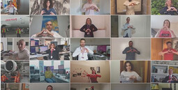 Voluntarios corredor aéreo sanitario