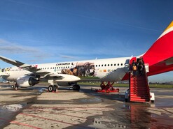 A321 con la imagen de Cantabria