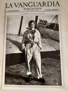 Foto de Mari Pepa Colomer en la portada de La Vanguardia (foto cedida por la familia)