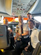 Copa del Mundo con la tripulación técnica