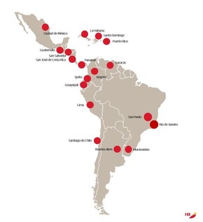 mapa Latam