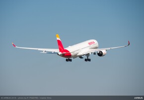 Airbus A350 taking off