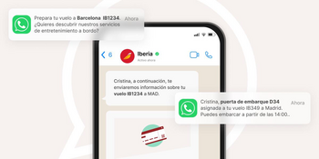 Iberia Now Sends Operational Information on Its Flights via WhatsApp