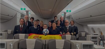 Vuelo Selección Española de Fútbol Femenino