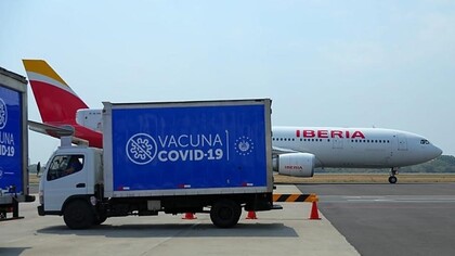 IAG Cargo transporta vacunas contra la COVID-19 en El Salvador