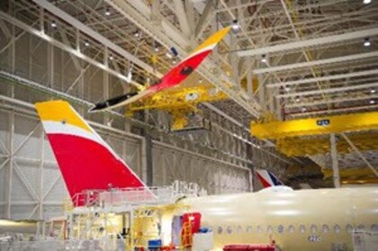 Airbus Delivery Centre Tolouse wing tip tail and body