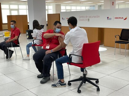 La Muñoza, centro de vacunación