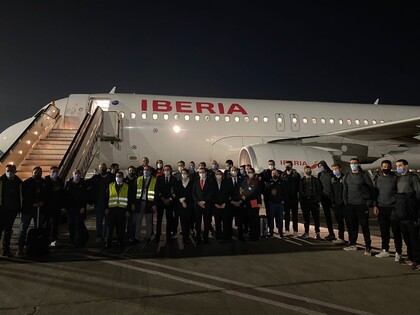 Llegada Selección Balonmano