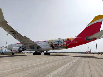 A330-200 vinilado con imágenes de la Comunidad de Madrid