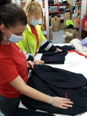 Reciclaje uniformes