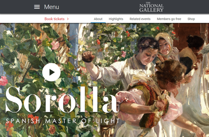 Exposición de Sorolla en la National Gallery